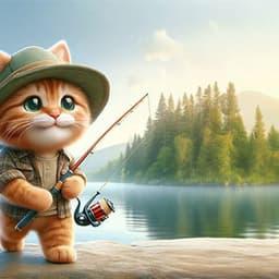 Cat in the fish